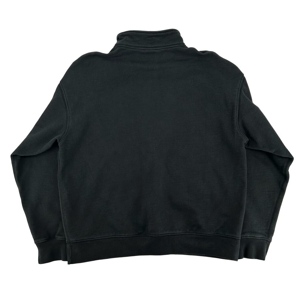 Men's Black Nike Solo Swoosh 1/4 Zip Fleece Pullover Sweatshirt Sz L DQ5209-010 - Picture 4 of 7